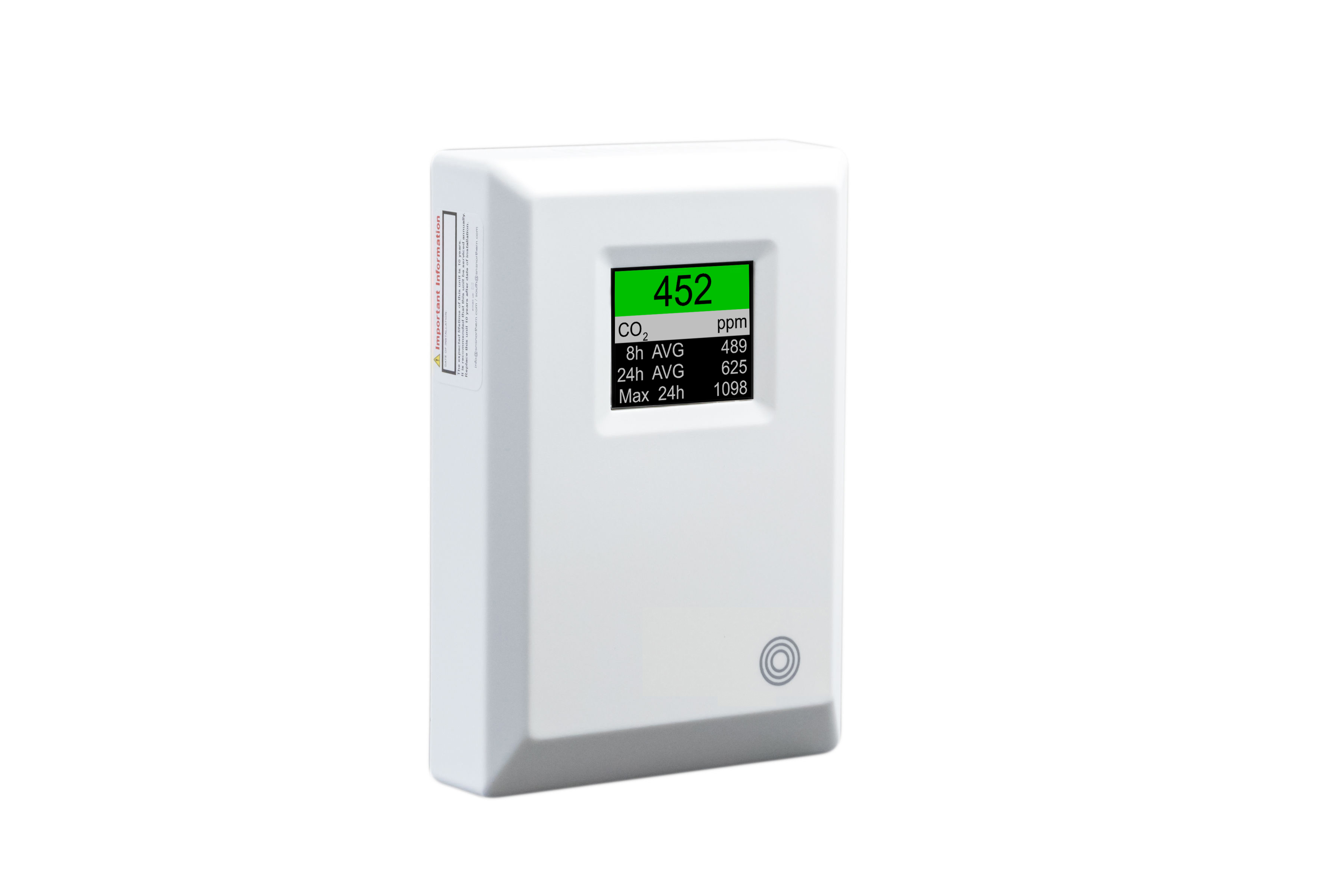 Merlin CO2 24hr AVG TFT Monitor for Scottish Technical Handbook 3.14.2